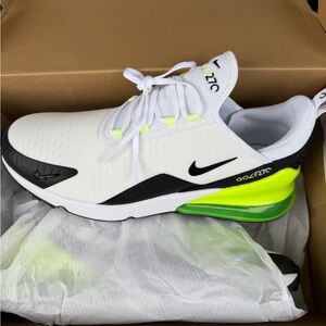 Nike Men's White Black Neon Green Air Max Inspired Sneaker air max 270 golf shoe